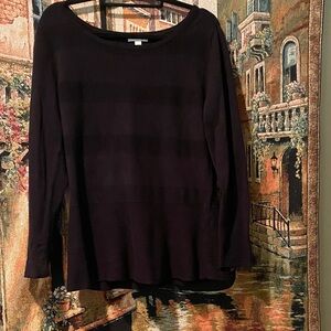 New York & Company Black Long Sleeve Sweater
